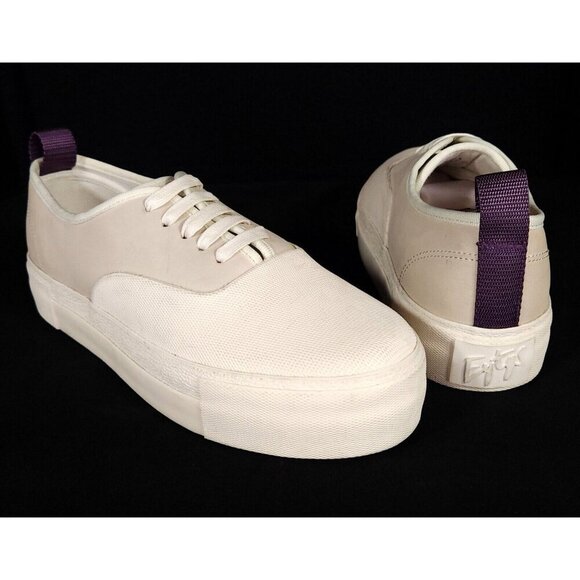 Eytys Mother of Galosch Low Top Suede Sneaker 38 7.5 Natural Shoes $69 - Picture 1 of 14